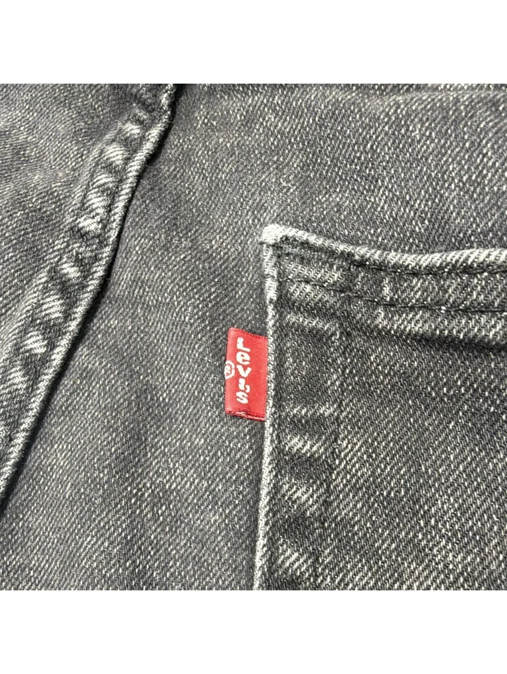 Levi's Men's Black Slim Taper Denim Jeans Low Rise Charcoal Wash 5-Pocket